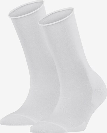 Chaussettes FALKE en blanc : devant