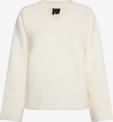 DreiMaster Klassik Sweater 'Casnagie' in White: front