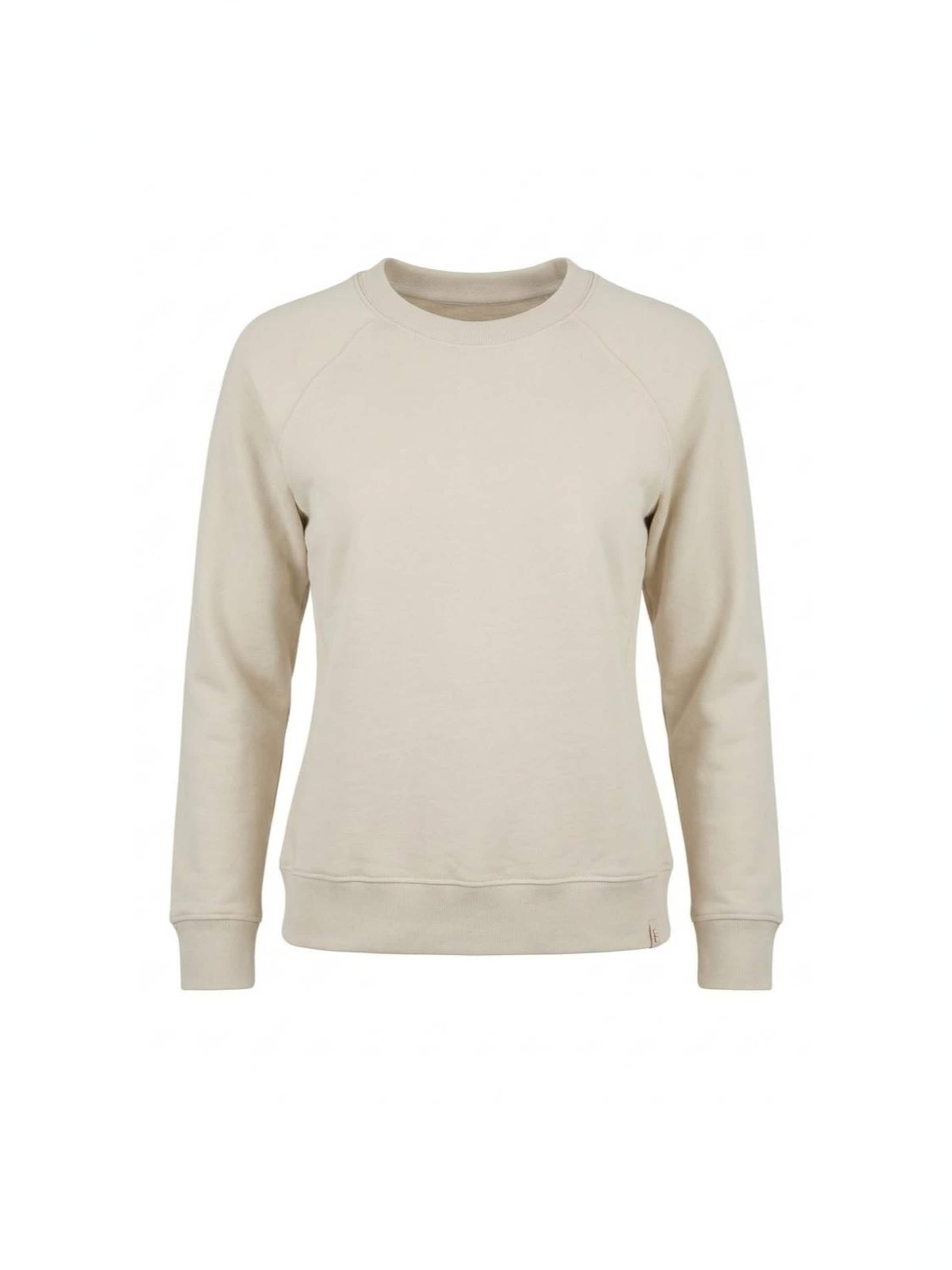 Peter Jo Sweatshirt 'Women’s Organic Sweatshirt – Willow' in Beige: front