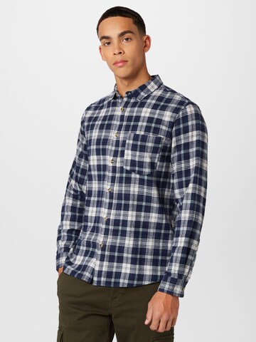 Cotton On Regular fit Button Up Shirt 'CAMDEN' in Blue: front