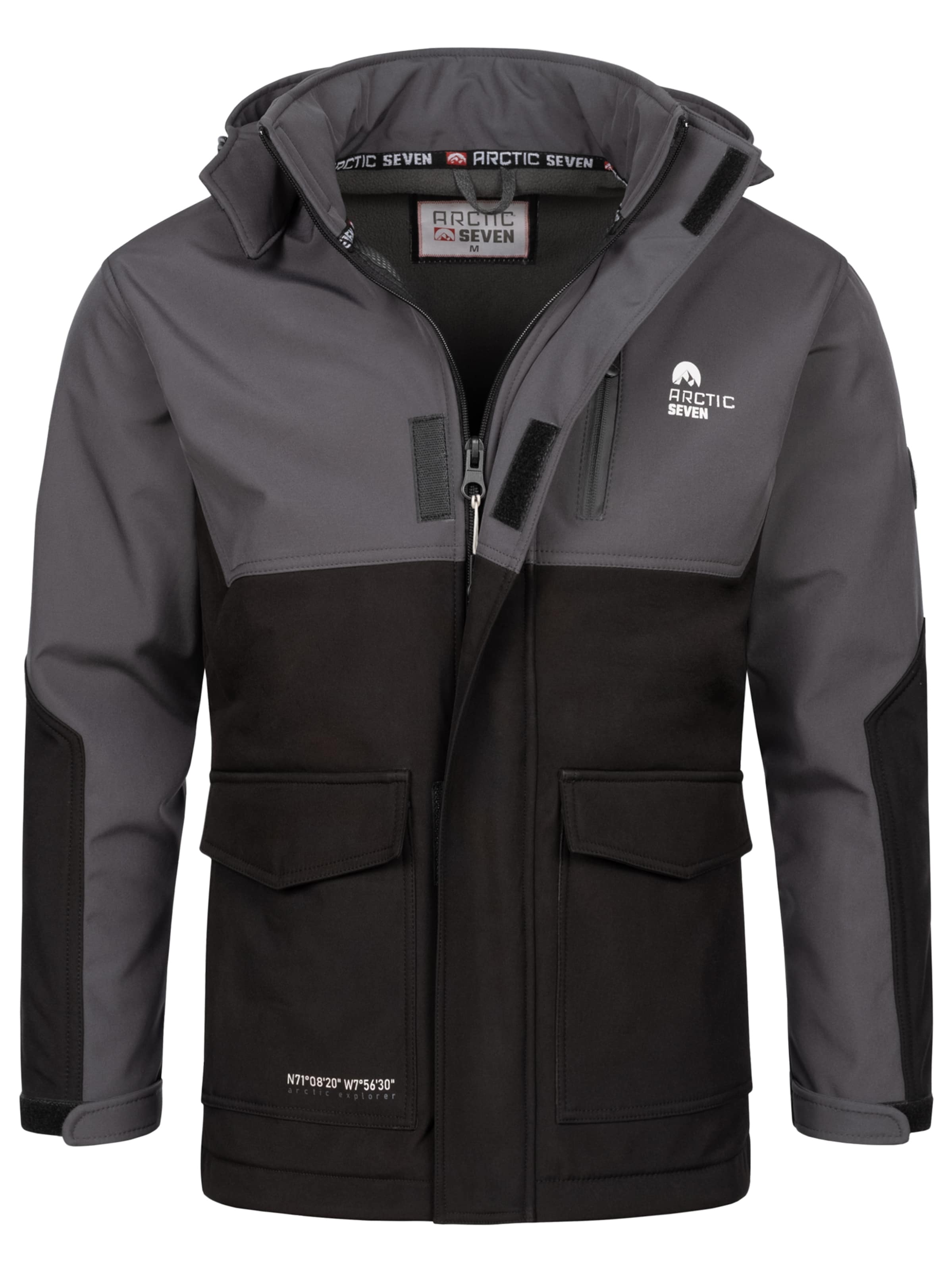 Arctic Seven Weatherproof jacket in Grey: front