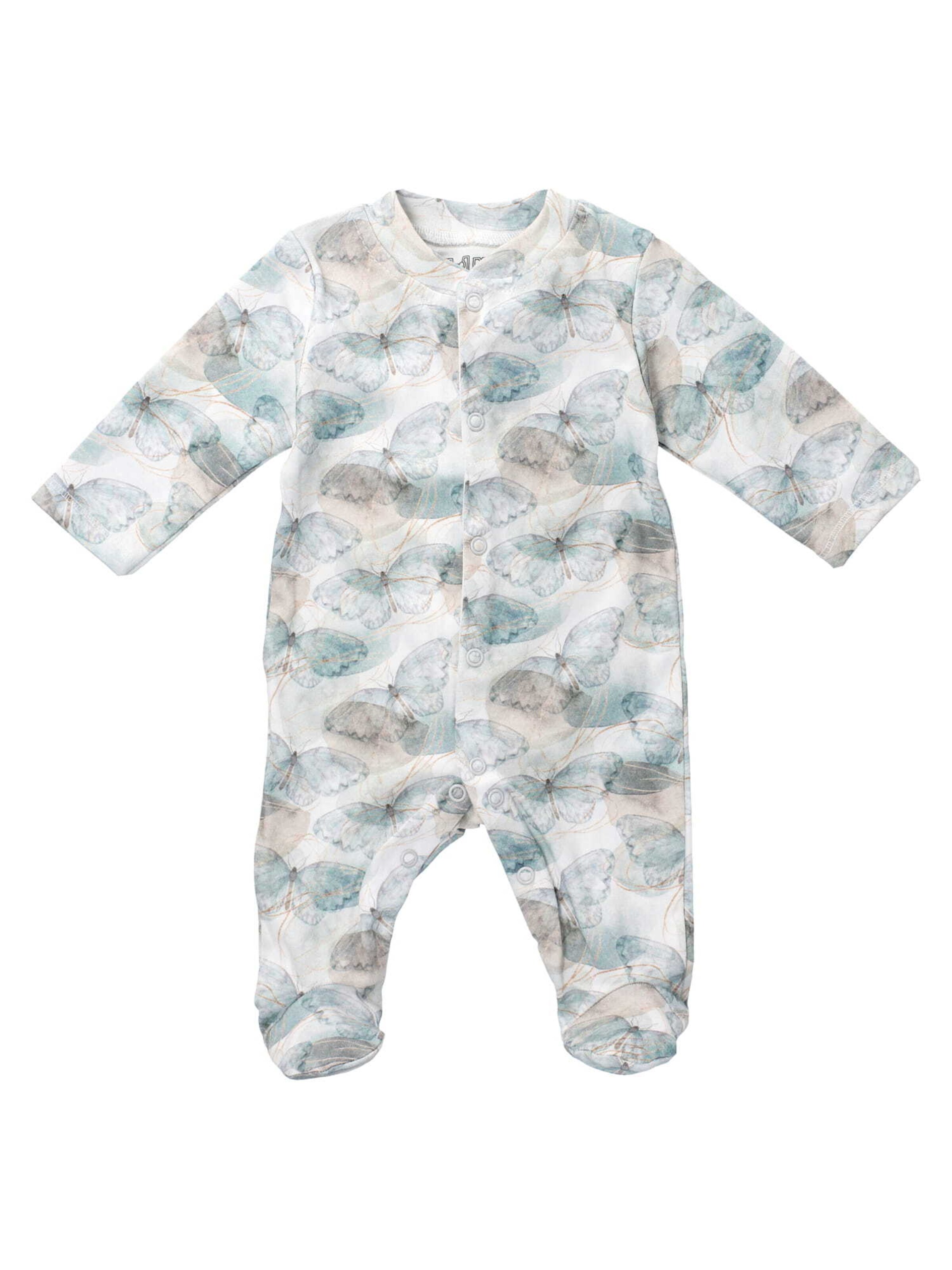 NINI Rompertje/body 'Schmetterling' in Wit: voorkant