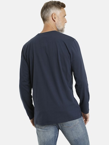 Jan Vanderstorm Langarmshirt ' Staaf ' in Blau