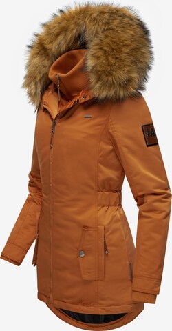 MARIKOO Winter Coat 'Sanakoo' in Brown