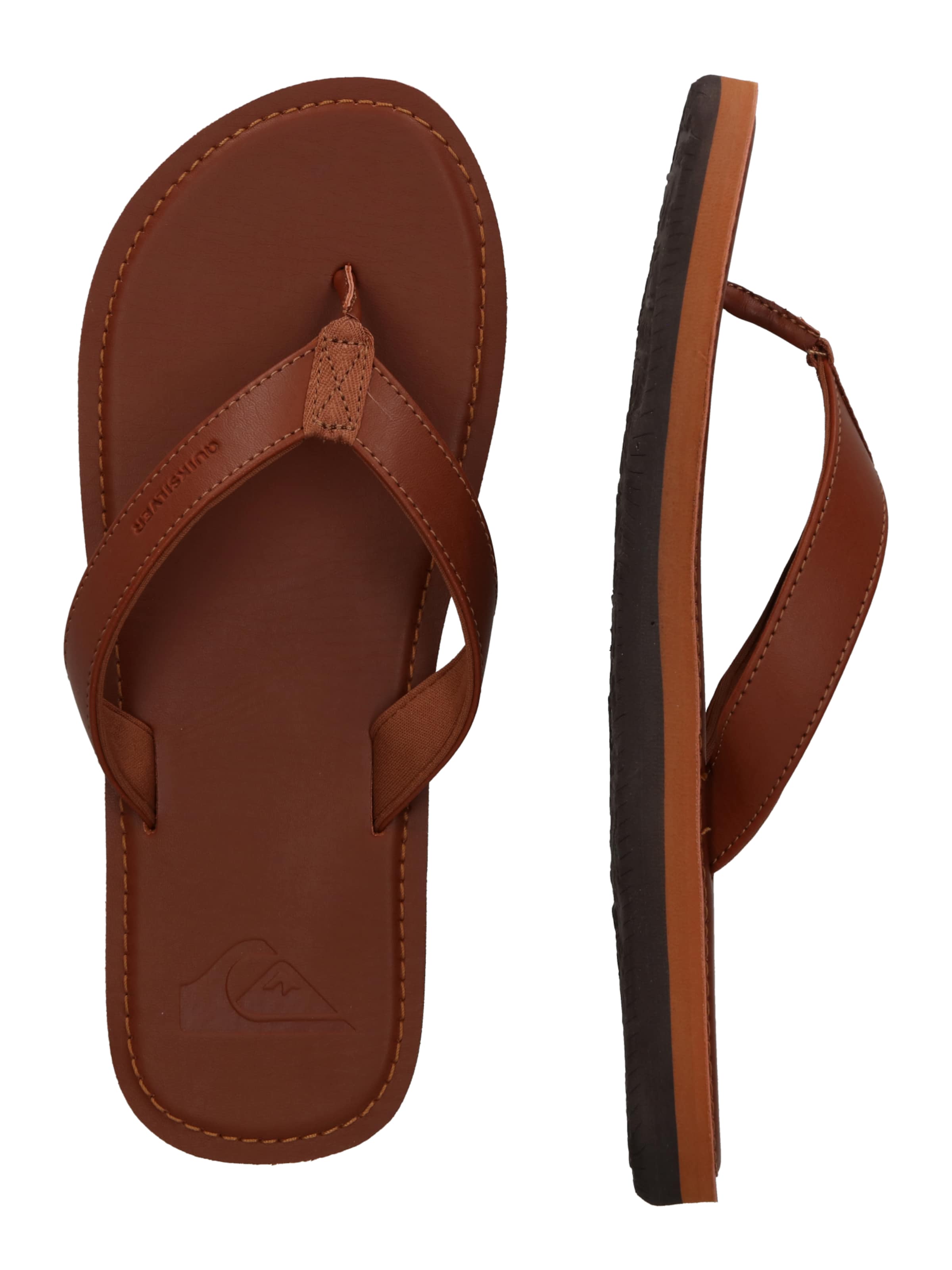 QUIKSILVER T-Bar Sandals 'Molokai II' in Brown