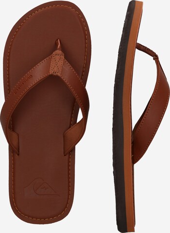 QUIKSILVER T-Bar Sandals 'Molokai II' in Brown