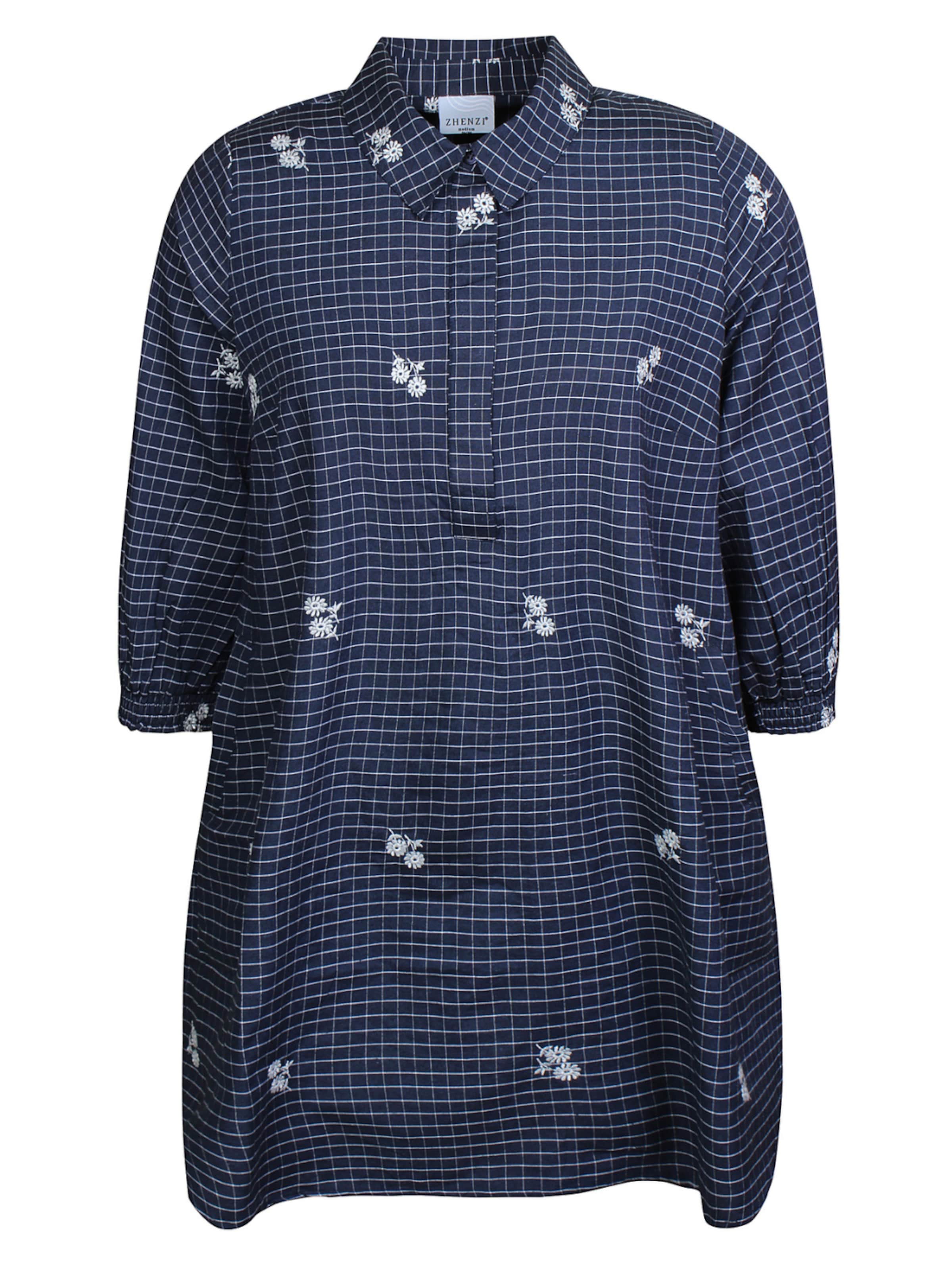 Zhenzi Tunic 'Amber 1198' in Blue: front