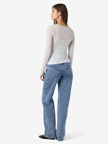 Noisy may Shirt 'NMNusa' in Grijs