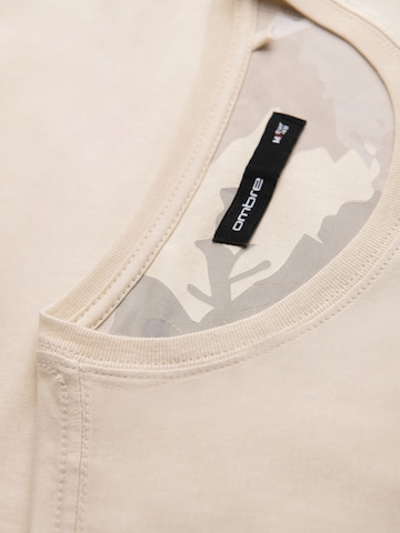 Ombre Shirt in Beige