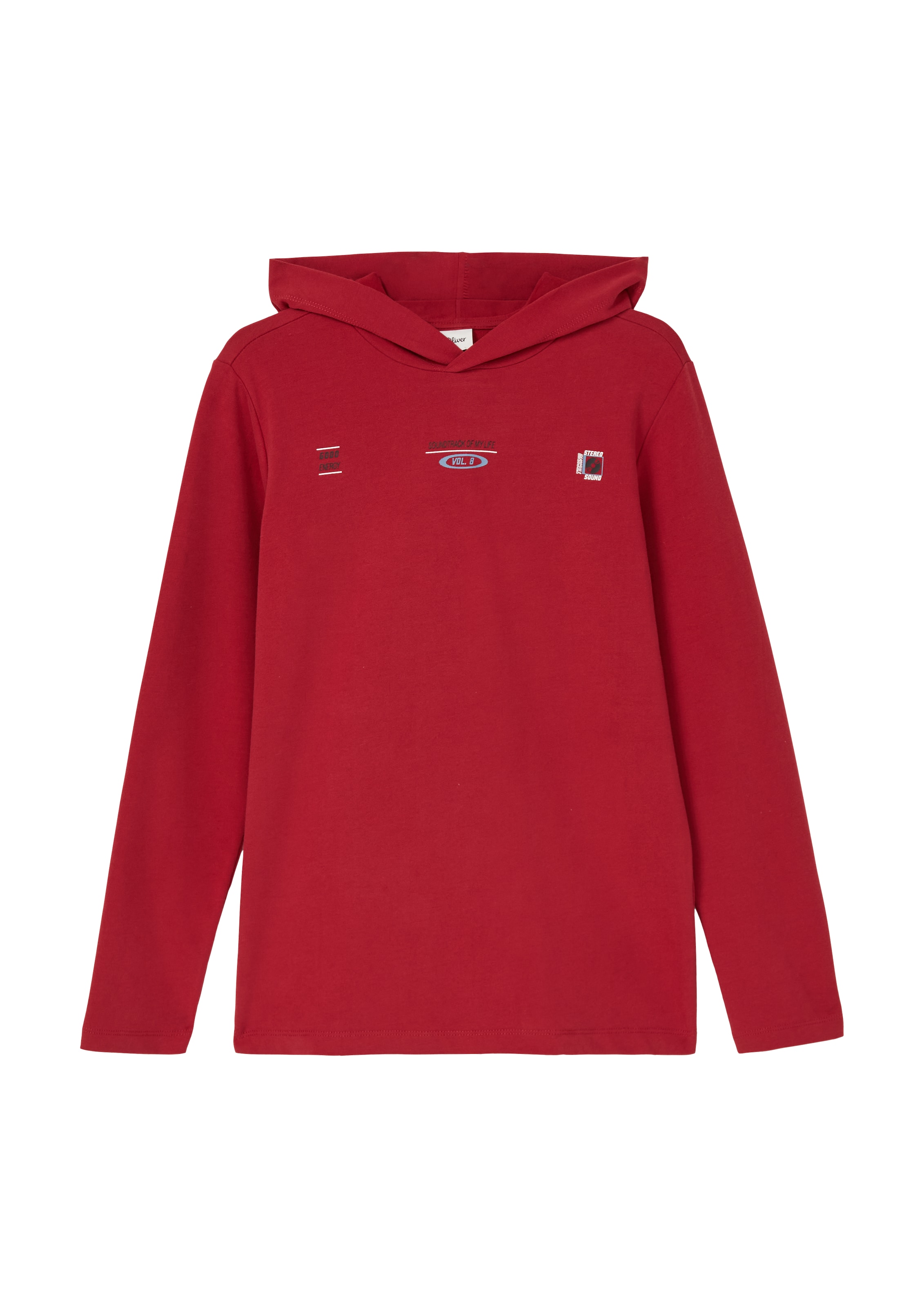 s.Oliver Sweatshirt in Rood: voorkant