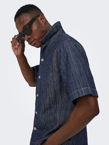 Regular fit Camicia 'ONSWayne' di Only & Sons in blu