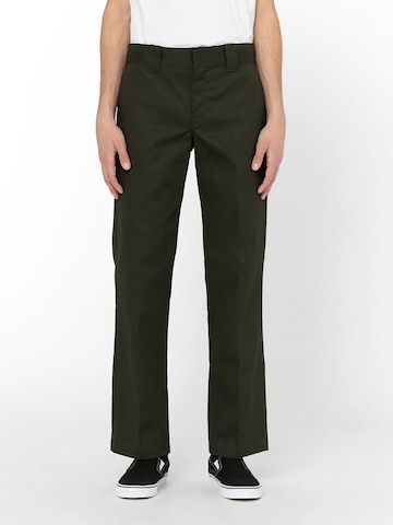 DICKIES Regular Pantalon in Groen: voorkant
