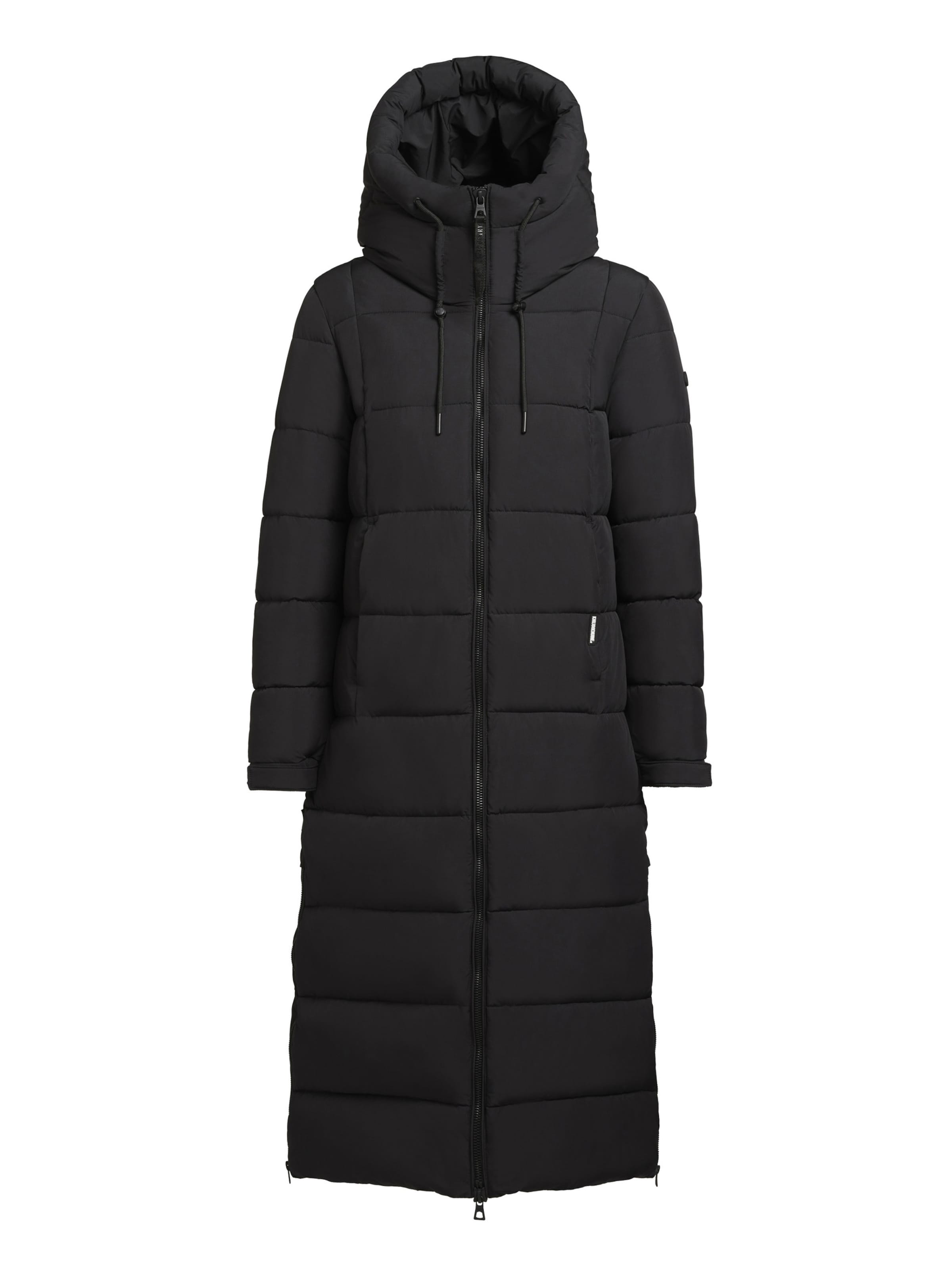 khujo Vinterfrakke 'Deria3' i sort: forside