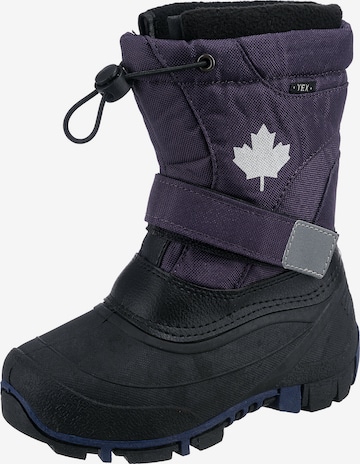 CANADIANS BY INDIGO Snow Boots in Purple: front