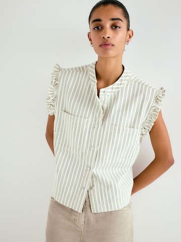 Gilet Next en beige : devant