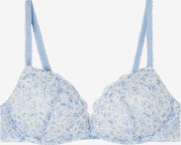 INTIMISSIMI Push-up Bra 'Silvia Sweet Talking' in Blue: front