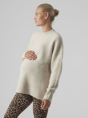 Vero Moda Maternity Sweater 'VMMLefile' in Beige: front