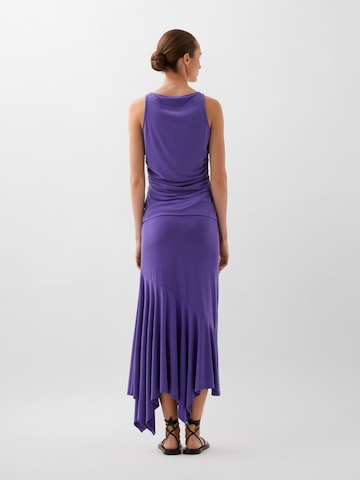 Scalpers Rouched Ruffle Skirt ' ' in Lila: Vorderseite