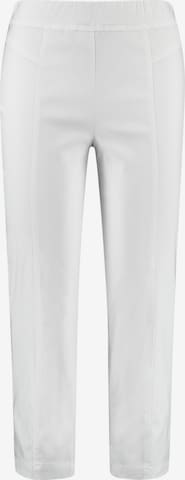 SAMOON Slim fit Pants in White: front
