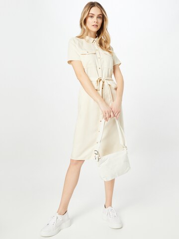 VILA Shirt Dress 'BISTA' in Beige