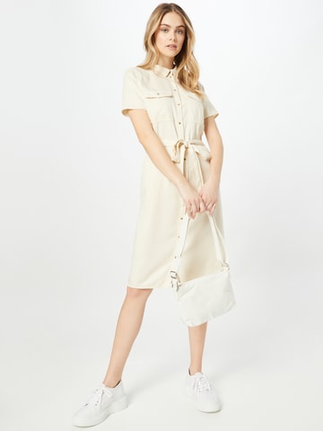 VILA - Vestido camisero 'BISTA' en beige