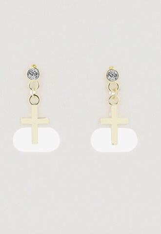 Akzent Earrings '"Christmar" aus 925 Sterlingsilber, rhodiniert, langlebig' in Gold: front