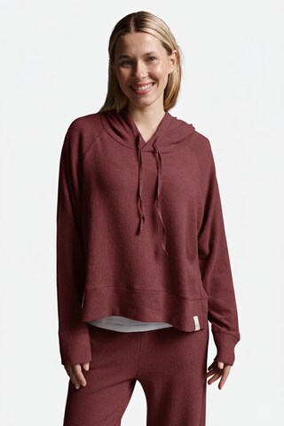 Cotton Candy Kapuzenpullover in Beige: Vorderseite