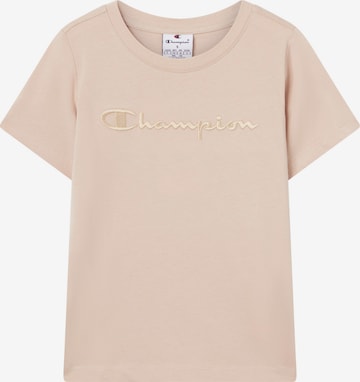 T-Shirt Champion Authentic Athletic Apparel en marron : devant