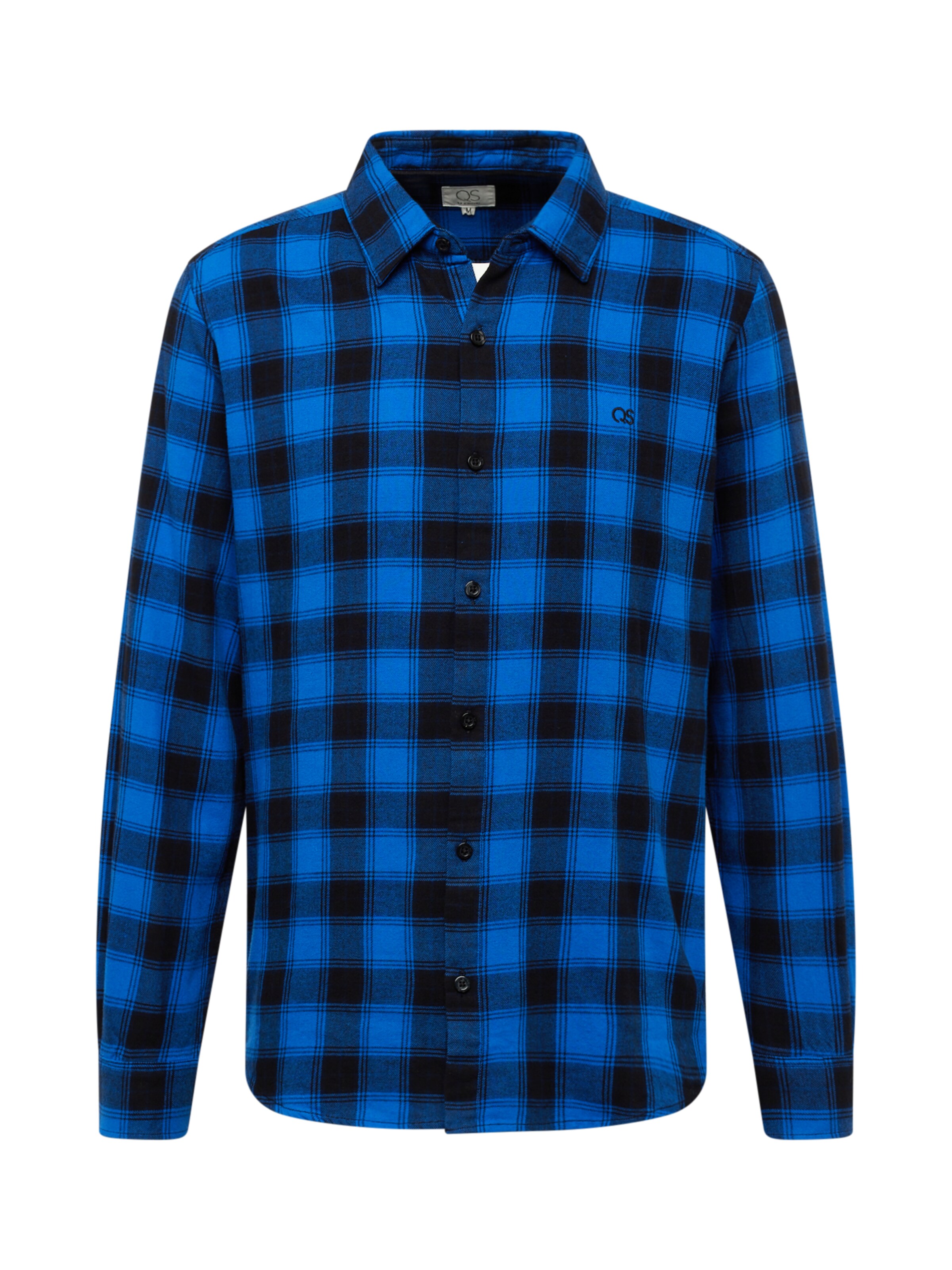 QS Slim fit Button Up Shirt in Blue: front