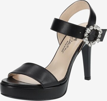 Nero Giardini Strap Sandals in Black: front