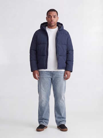 Jack & Jones Plus Zimná bunda 'JJGALAXY' - Modrá