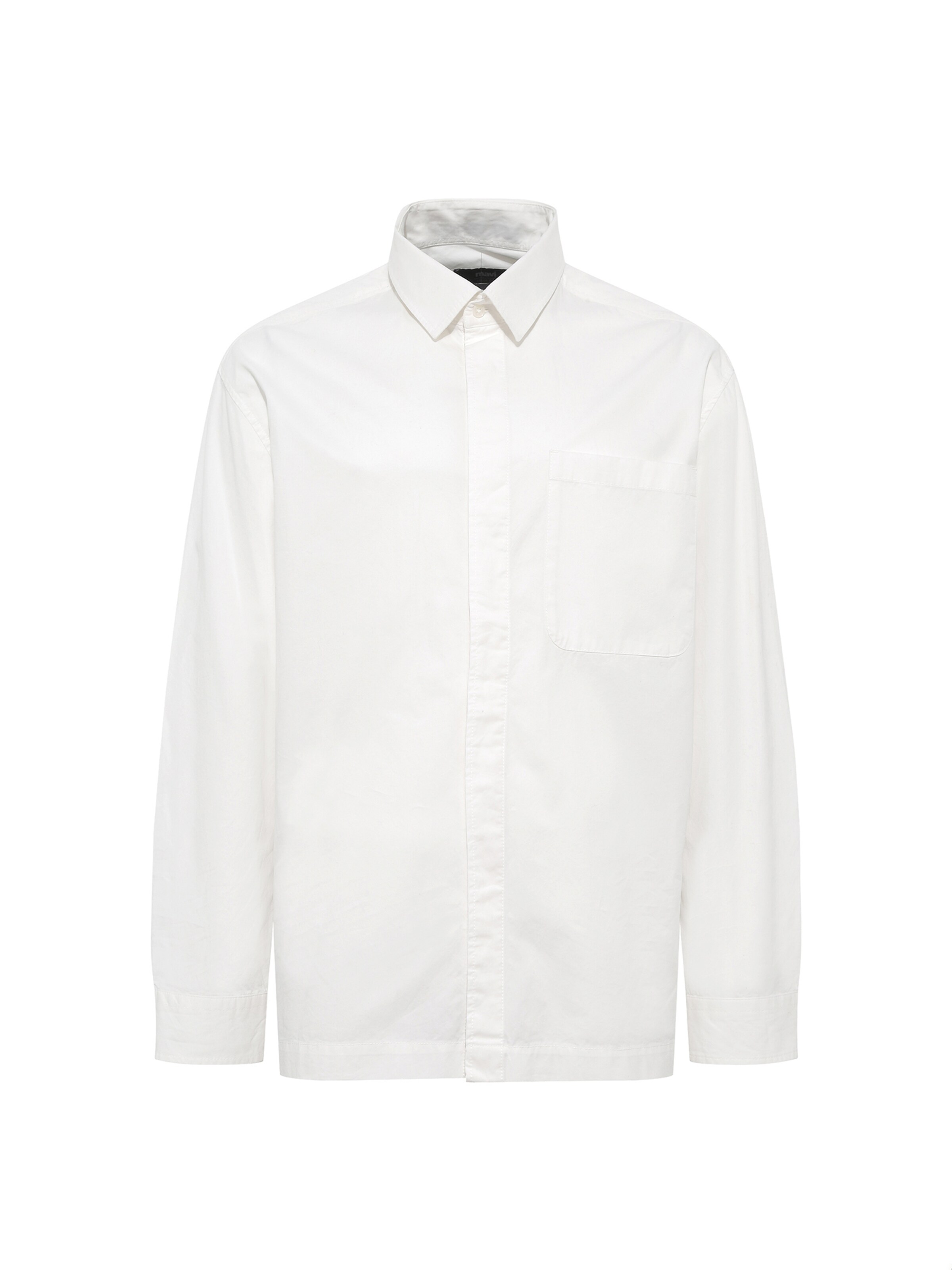 Mavi Comfort fit Button Up Shirt in White: front