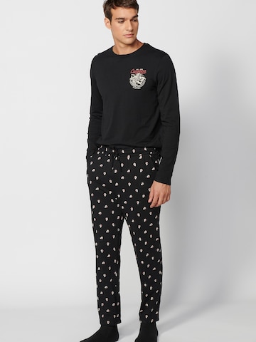 KOROSHIDuga pidžama - crna boja: prednji dio