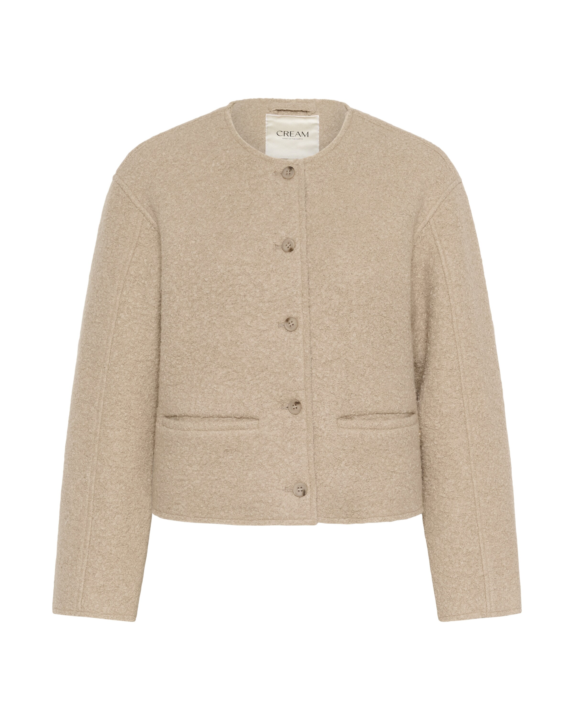 Cream Tussenjas 'Cazey' in de kleur Beige, Productweergave