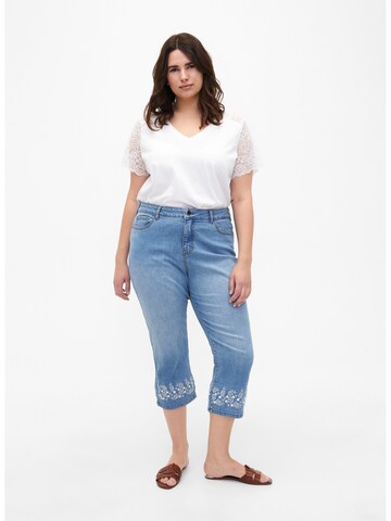 T-shirt 'Brynn' Zizzi en blanc