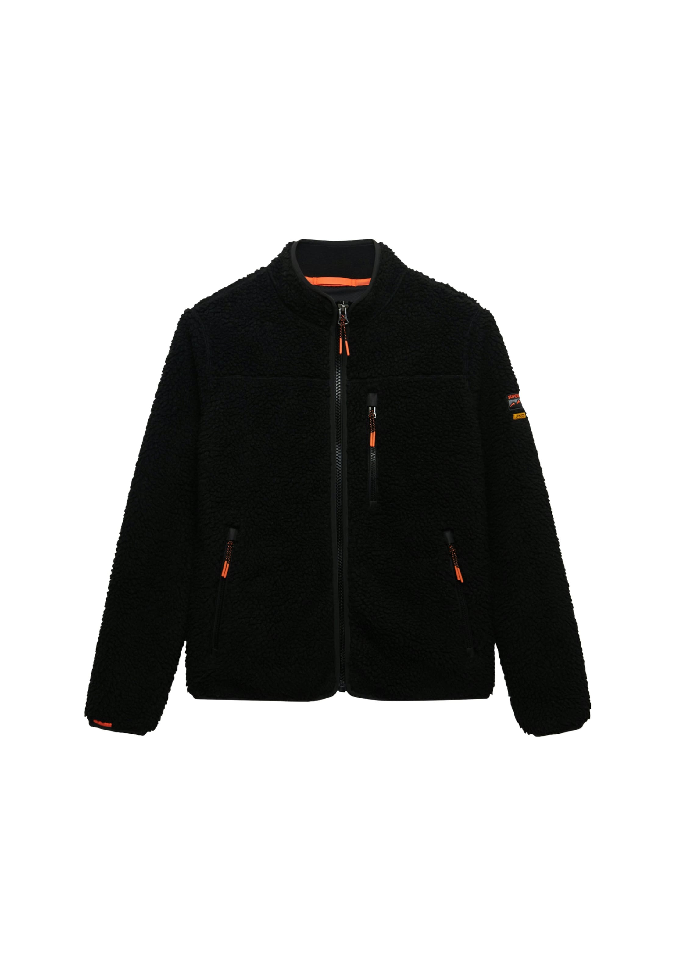 Giacca di pile di Superdry & Co in nero: frontale