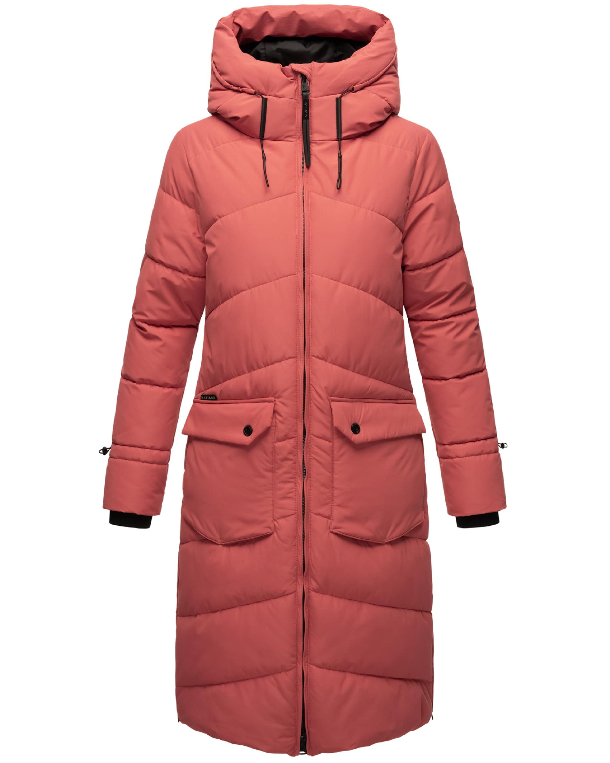 MARIKOO Winter coat in Pink: front