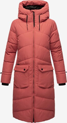 Manteau d’hiver MARIKOO en rose : devant