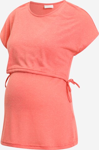 MAMALICIOUS Shirt 'NELLI JUNE' in Orange: front