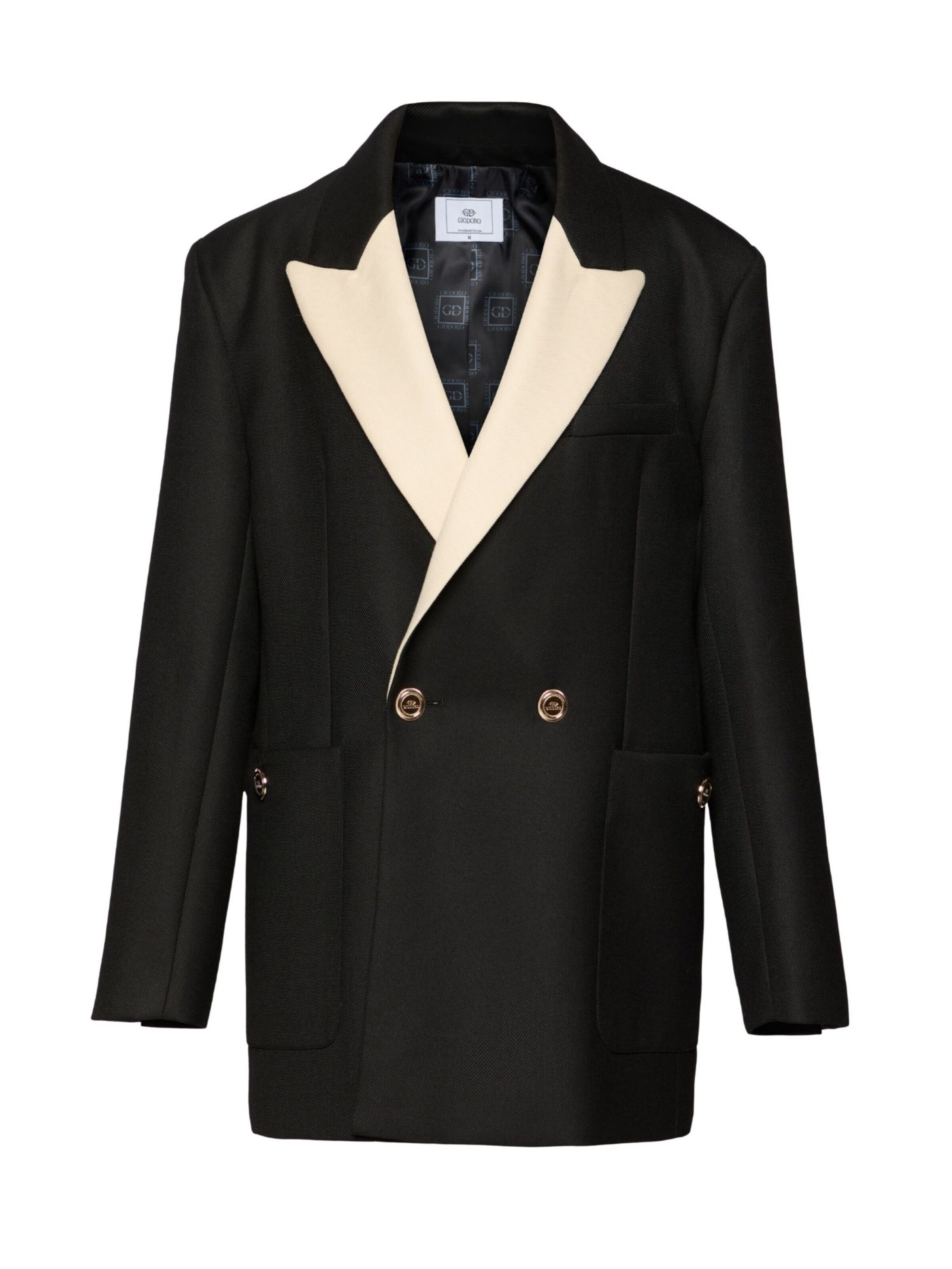 Blazer 'Riganti' Giodoro en noir : devant