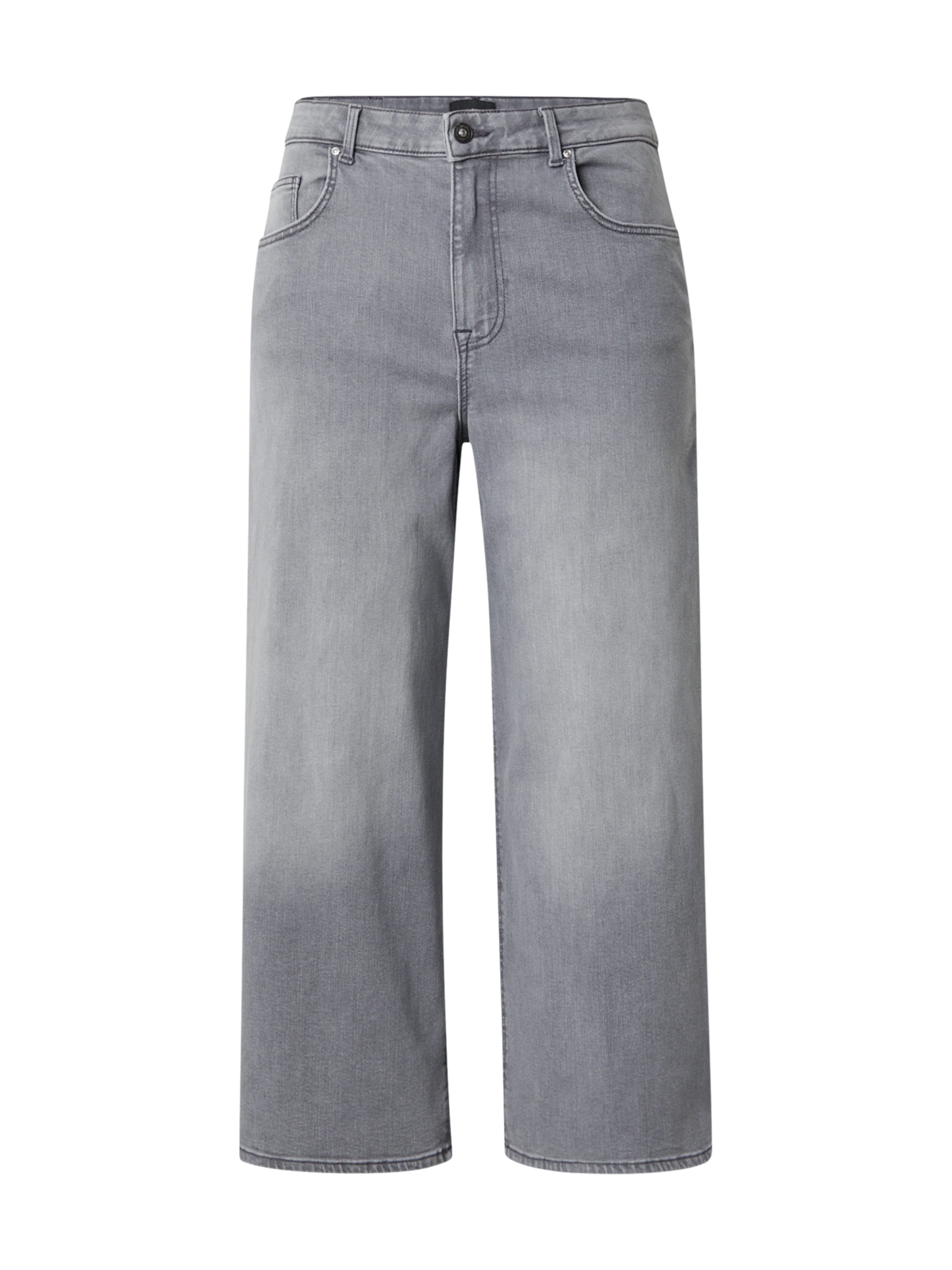 ONLY Carmakoma Wide leg Jeans 'CARADISON' in Grey: front