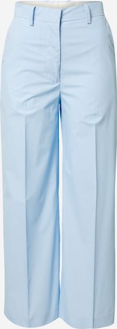 Stefanel Regular Pleated Pants in Blue: front