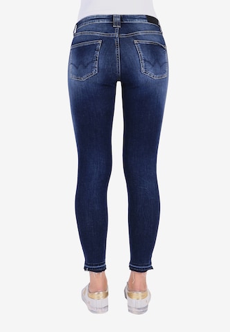 Le Temps Des Cerises Skinny Jeans 'POWERC' in Blauw