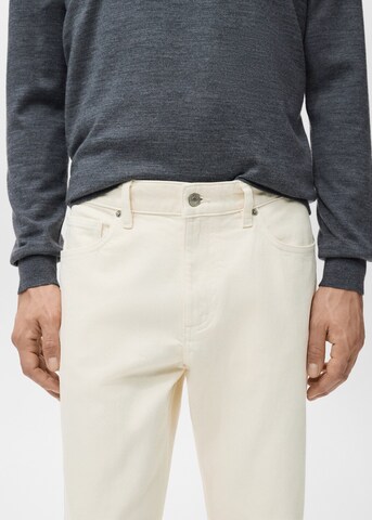 MANGO MAN Tapered Jeans 'Ben' in Beige