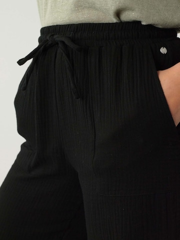Wide Leg Pantalon 'Dana' Deeluxe en noir