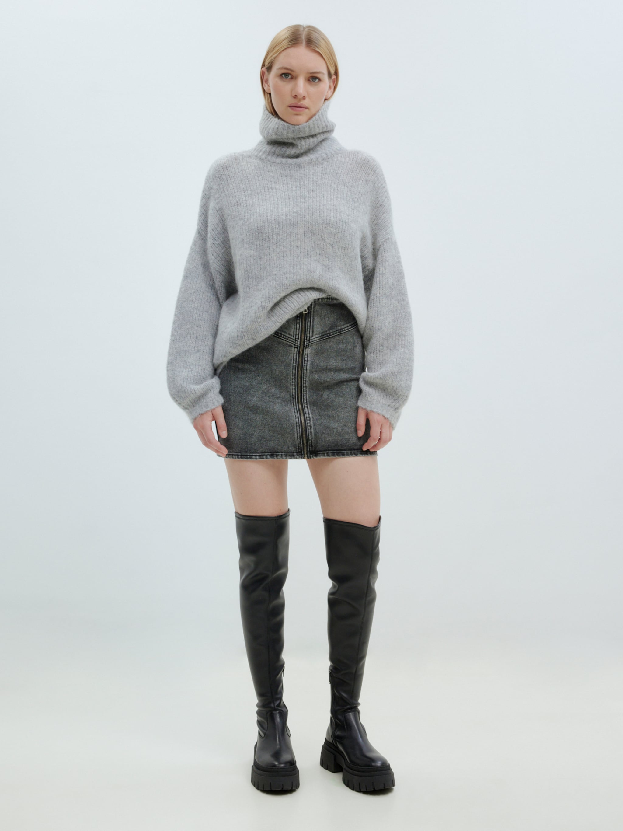 EDITED Produits Jupe 'Sadie' noir denim