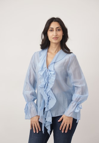 Elara Bluse i blå: forside