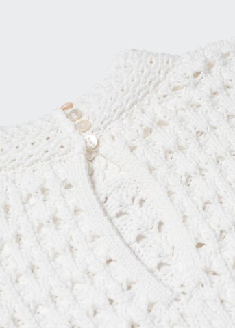 MANGO Sweater 'Santorin' in White