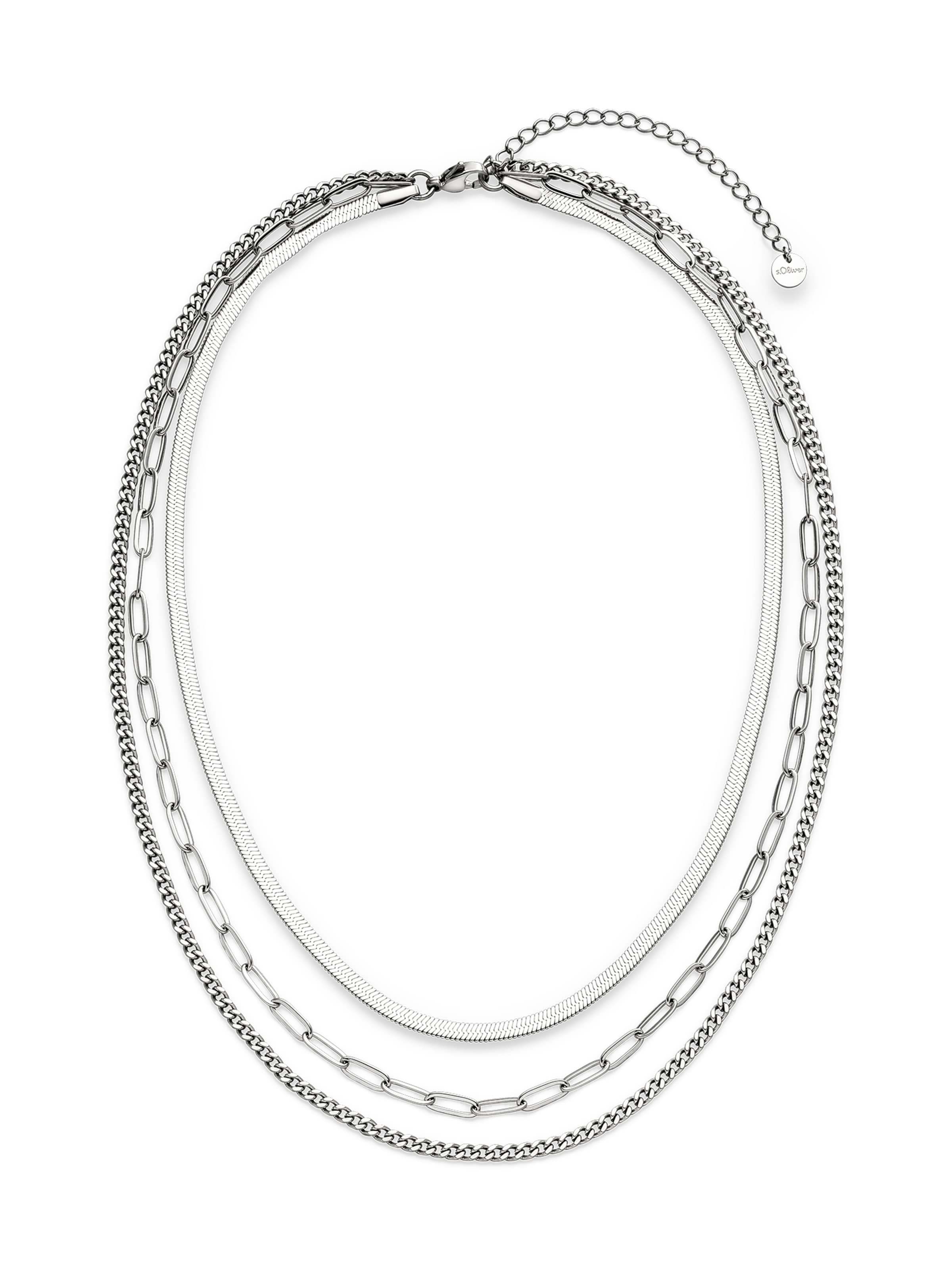 s.Oliver Kette in Silber: Vorderseite