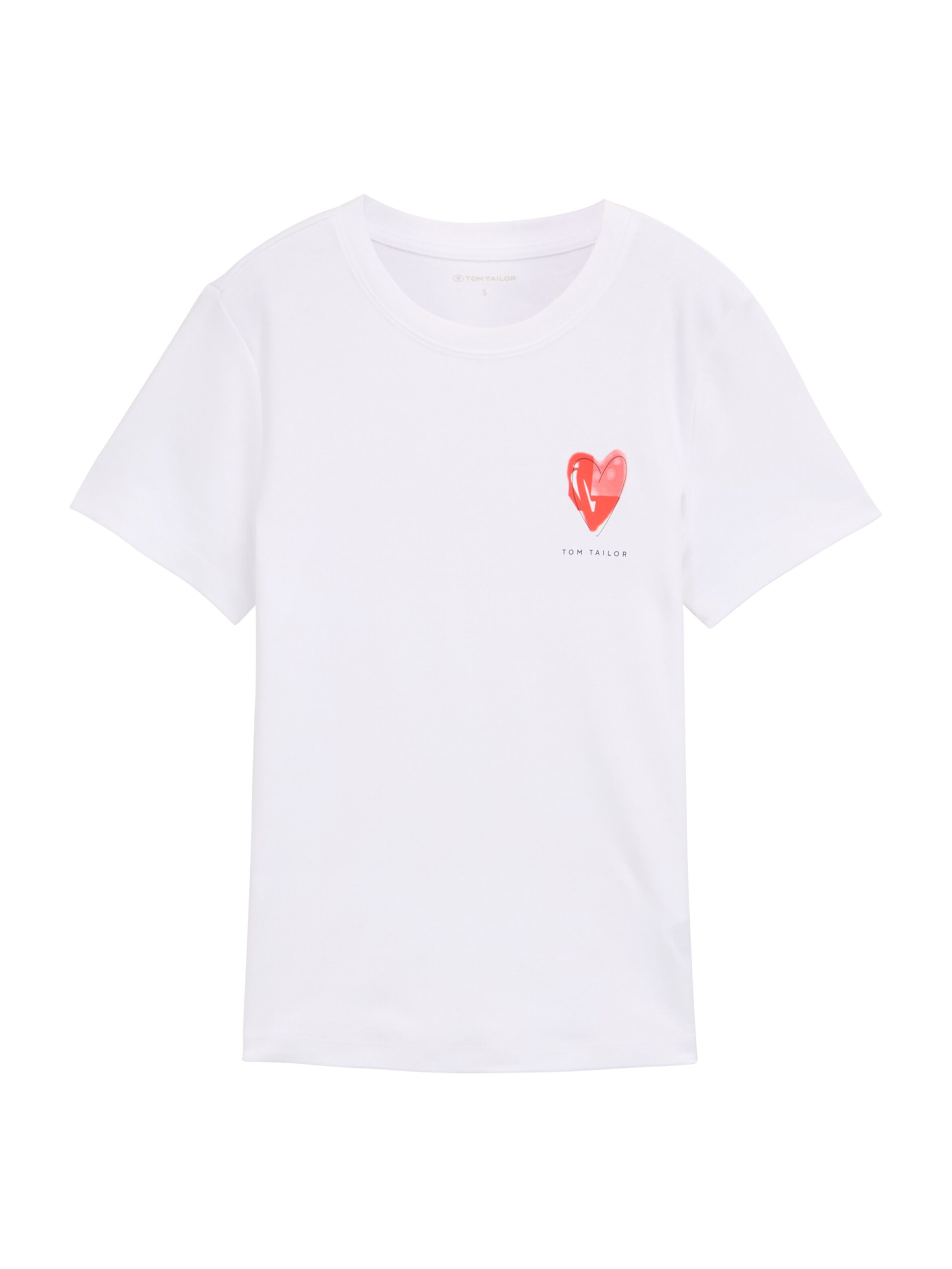 TOM TAILOR Tričko - Biela: predná strana